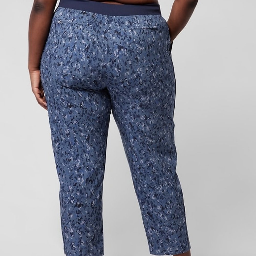 Athleta Brooklyn Ankle Pant size 22 Captivate Chrome Blue. - Picture 5 of 6